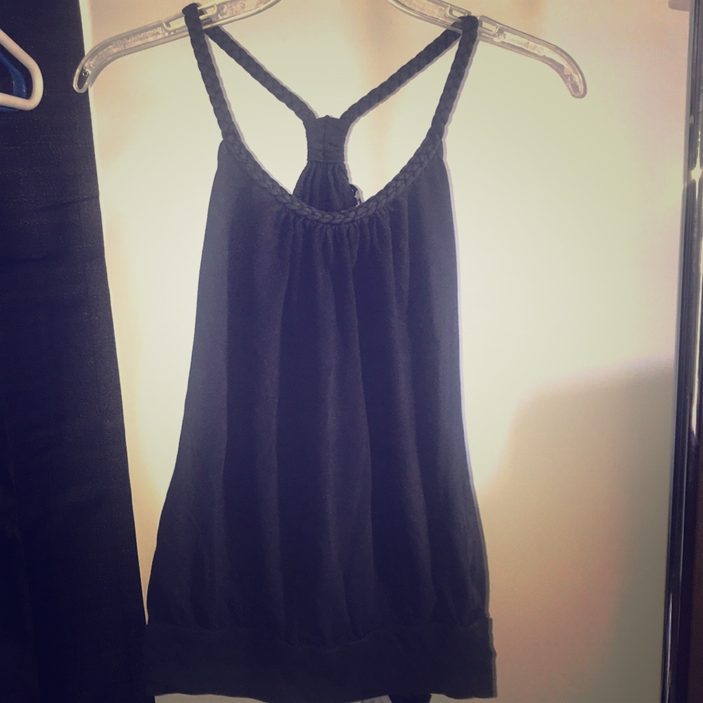 Black tank top